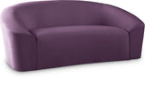 Riley Contemporary Loveseat in Soft Velvet - Modern Design for Stylish Living Rooms & Comfort