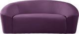 Riley Contemporary Loveseat in Soft Velvet - Modern Design for Stylish Living Rooms & Comfort