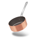 Mauviel M'MINIS Copper Saute Pan With Stainless Steel Handle, 0.26-Qt