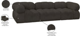 Ames Boucle Fabric Modular Sofa - Elevate Your Living Space with Modern Sophistication and Style