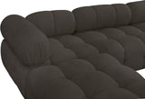 Ames Boucle Fabric Sectional - Modern Modular Elegance for Stylish Living Room Transformations