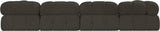 Ames Boucle Fabric Sectional - Modern Modular Elegance for Stylish Living Room Transformations