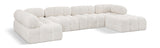 Ames Boucle Fabric Sectional - Modern Modular Elegance for Stylish Living Room Transformations
