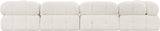 Ames Boucle Fabric Sectional - Modern Modular Elegance for Stylish Living Room Transformations