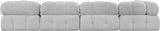 Ames Boucle Fabric Sectional - Modern Modular Elegance for Stylish Living Room Transformations