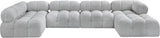 Ames Boucle Fabric Sectional - Modern Modular Elegance for Stylish Living Room Transformations