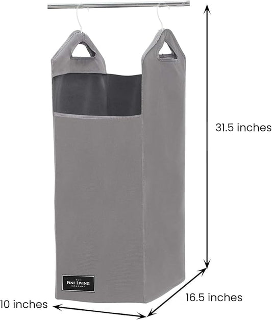Hanging Laundry Hamper with Metal Hangers, Heavy Duty