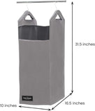Hanging Laundry Hamper with Metal Hangers, Heavy Duty