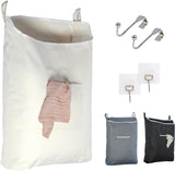 Door Hanging Laundry Bag - Beige - L