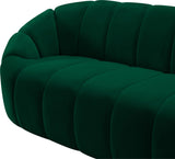 Elijah Modern Velvet Sofa with Deep Channel Tufting - Luxurious Comfort for Contemporary Spaces