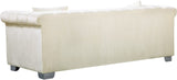 Kayla Velvet Contemporary Sofa – Luxurious Design with Chrome Legs & Cozy Pillows for Your Living Space