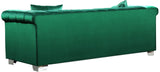 Kayla Velvet Contemporary Sofa – Luxurious Design with Chrome Legs & Cozy Pillows for Your Living Space