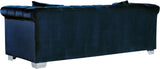 Kayla Velvet Contemporary Sofa – Luxurious Design with Chrome Legs & Cozy Pillows for Your Living Space