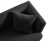 Marcel Contemporary Loveseat with Curved Back, Plush Comfort, and Stylish Modern Design for Living Rooms