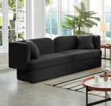 Marcel Contemporary Sofa with Curved Back Design, Plush Comfort, and Elegant Boucle Fabric Finish