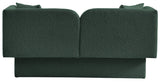 Marcel Contemporary Loveseat with Curved Back, Plush Comfort, and Stylish Modern Design for Living Rooms