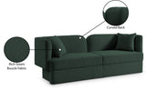 Marcel Contemporary Sofa with Curved Back Design, Plush Comfort, and Elegant Boucle Fabric Finish