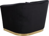 Arabella Velvet Chair - Glamorous Comfort with Gold Stainless Steel Base and Curved Design for Modern Spaces