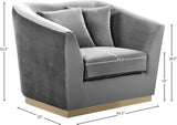 Arabella Velvet Chair - Glamorous Comfort with Gold Stainless Steel Base and Curved Design for Modern Spaces