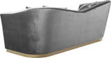 Arabella Contemporary Sofa with Gold Accents, Curved Back Design & Cozy Throw Pillows for Relaxation