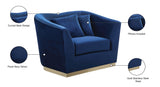 Arabella Velvet Chair - Glamorous Comfort with Gold Stainless Steel Base and Curved Design for Modern Spaces
