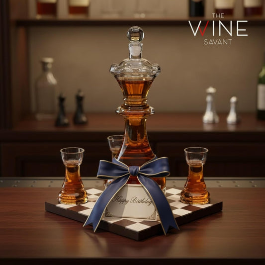 New Chess Decanter Set - Queen Chess Decanter 750ml 12
