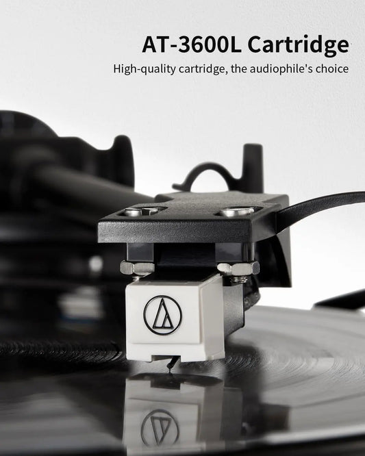 Angels Horn H00501 Hi-Fi Bluetooth Turntable with Stereo Bookshelf Speakers