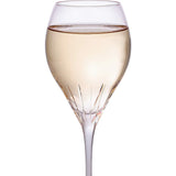 Paris Collection Crystal Pink Balloon Wine Glasses, 14 oz Set of 4