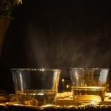 Vintage Crystal Lowball Tumbler Glasses, Set of 2 (5 OZ)