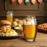 2 Football Beer Glass, 20 Ounce Tumbler Clear Glasses