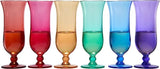 Unbreakable Color Hurricane Glasses | Set of 6, 14 oz