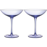 Champagne Coupes 12oz by The Wine Savant - (2, Lavender)