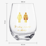 It Was Never a Dress, It Was Always a Cape Wine Glass