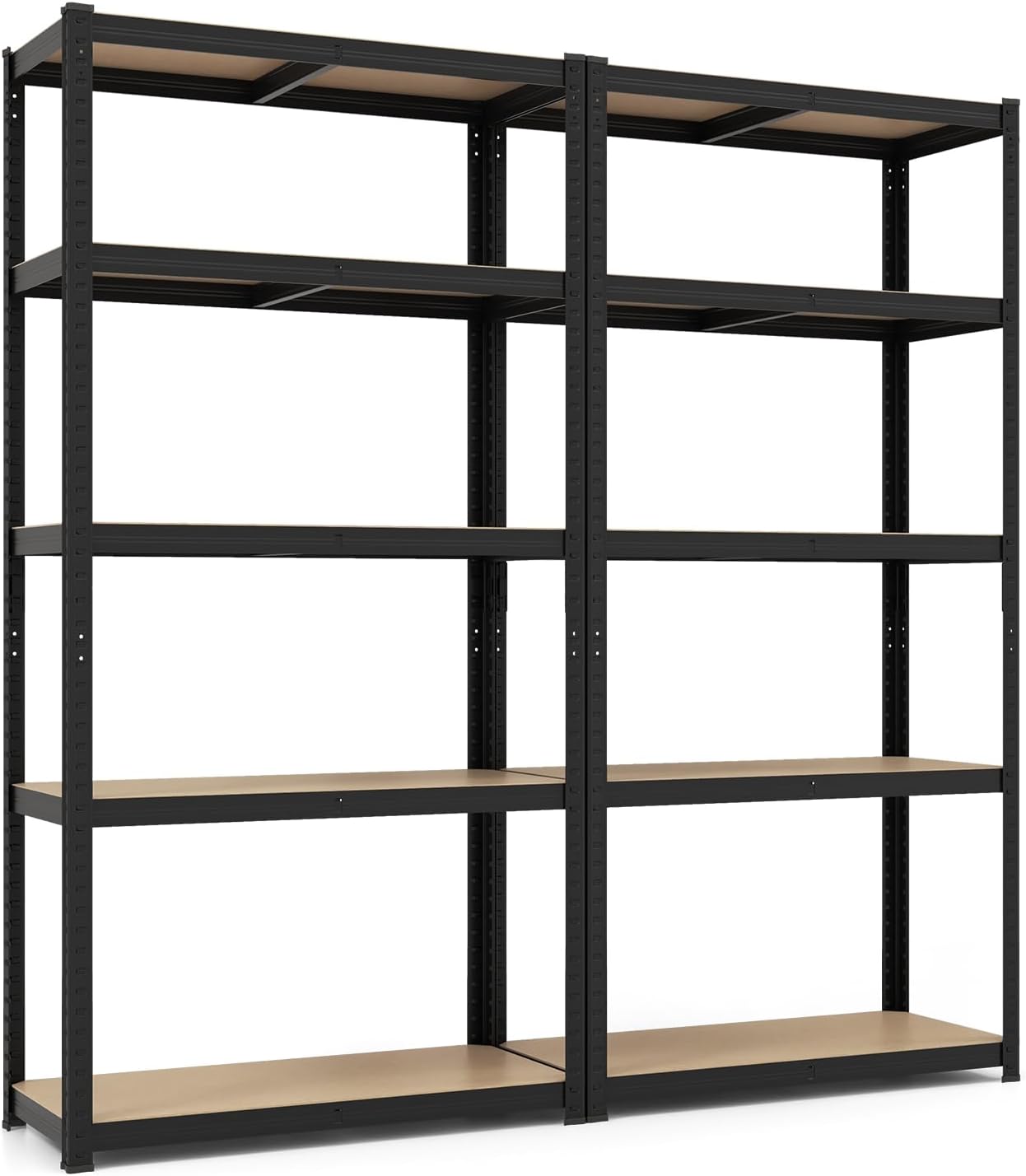 Tangkula 5-Tier Heavy Duty Metal Shelving with 2000 LBS Load, Adjustable Garage Storage Utility Shel