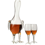 Cock - Chicken Decanter 500ml Whiskey and Wine Decanter Set