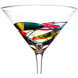 The Wine Savant Artisanal Hand Painted Stemless (Martini)