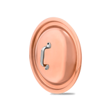 Mauviel Copper Curved Lid With Cast Stainless Steel Handle, 7-In