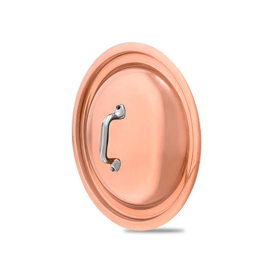 Mauviel Copper Curved Lid With Cast Stainless Steel Handle