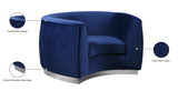 Julian Velvet Chair - Luxurious Curved Design with Gold Stainless Steel Base for Modern Elegance