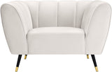 Beaumont Velvet Modern Chair – Luxurious Black Upholstery with Gold-Tipped Legs & Deep Tufting Comfort