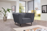Beaumont Velvet Modern Chair – Luxurious Black Upholstery with Gold-Tipped Legs & Deep Tufting Comfort