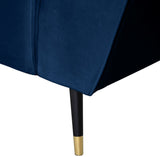 Beaumont Velvet Sofa - Luxurious Black Upholstery with Gold-Tipped Legs & Deep Tufted Comfort Design