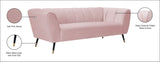 Beaumont Velvet Sofa - Luxurious Black Upholstery with Gold-Tipped Legs & Deep Tufted Comfort Design