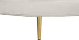 Circlet Velvet Round Sofa Settee with Gold Iron Legs - Elegant Contemporary Design for Your Home