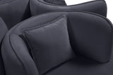 Circlet Velvet Round Sofa Settee with Gold Iron Legs - Elegant Contemporary Design for Your Home