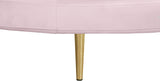 Circlet Velvet Round Sofa Settee with Gold Iron Legs - Elegant Contemporary Design for Your Home