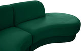Rosa Velvet Three-Piece Sectional Sofa – Stylish Comfort for Modern Living Rooms and Spaces