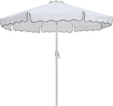 Amalfi - Patio Umbrella - White Base / White Pole