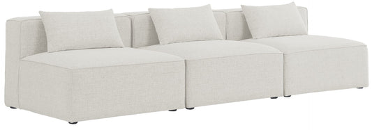 Cube Modular Sofa - Elegant Linen Textured Upholstery for Custom Comfort and Contemporary Style