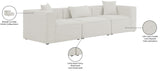 Cube Modular Sofa - Elegant Linen Textured Upholstery for Custom Comfort and Contemporary Style